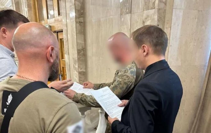 The Military Commissariat of one of Kyiv's districts was handed a protocol on corruption: details