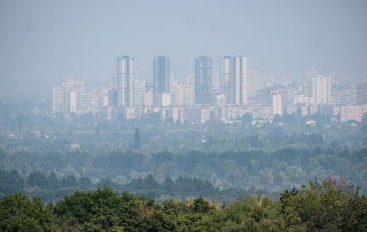 Киев снова накрыл едкий дым