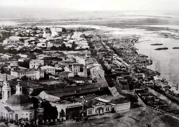Вид на Подол и пристань 1880-е.